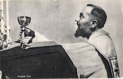 Padre Pio with the chalice