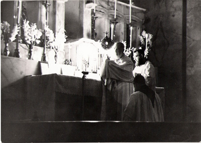 Padre Pio at Benediction