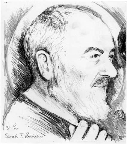 Sketch of Padre Pio