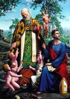 Saint Nicholas Of Bari with children