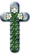 Small Cross with lily