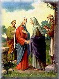 The visitation of Mary to Saint Elizabeth